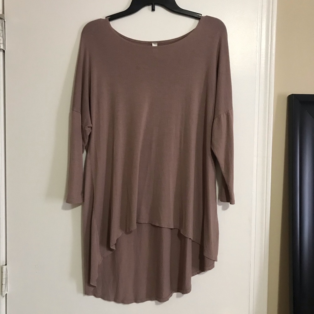 Tan shirt/blouse